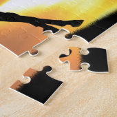 Pferd im Sonnenuntergang Puzzle (Seite)