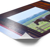 Pferd im Stall, Missouri Fotodruck (Ecke)