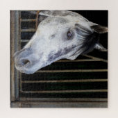 Pferd im Stall Puzzle (Horizontal)