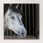 Pferd im Stall Puzzle (Vertikal)