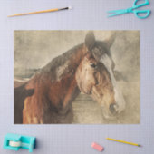 Pferd im Staub Seidenpapier (Basteln)