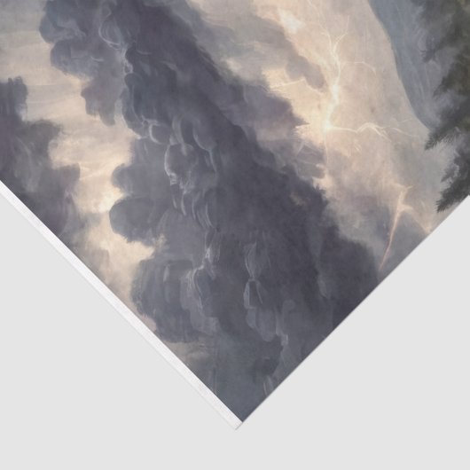 Pferd im Sturm - Decoupage - Seidenpapier (Detail)