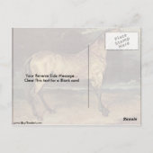 Pferd im Sturm von Gericault Louis Theodore Postkarte (Rückseite)