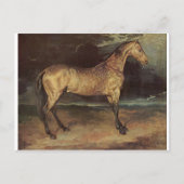 Pferd im Sturm von Theodore Gericault Postkarte (Vorderseite)