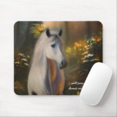 Pferd im verzauberten Wald Mousepad (Mit Mouse)