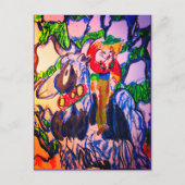 Pferd im Winter Puzzle Foto Block Metall p Postkarte (Vorderseite)