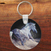 Pferd in Aktion Schlüsselanhänger (Vorderseite)