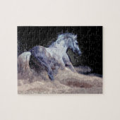 Pferd in Aktion - Tiere Art Puzzle (Horizontal)