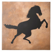 PFERD IN DER SILHOUETTE FLIESE (Vorderseite)