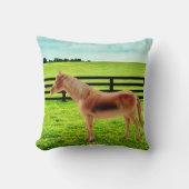 Pferd in der Weide Kissen (Vorderseite)