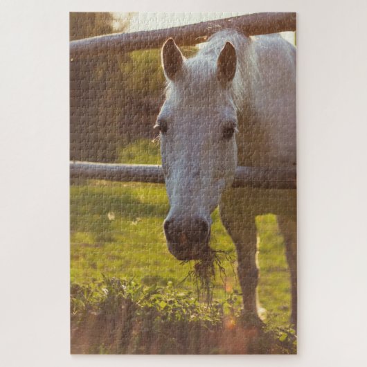 Pferd in der Weide Puzzle (Vertikal)
