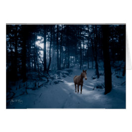 Pferd in einem blauen Holz: Karte