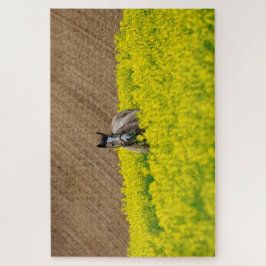 Pferd in einem Feld von Blume Puzzle