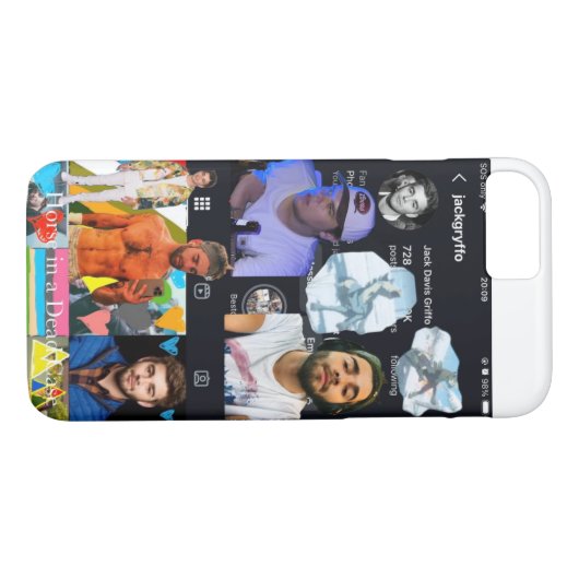 Pferd in einem iPhone Case (Rückseite (Horizontal))