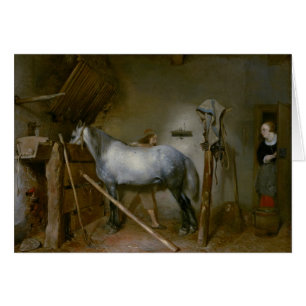 Pferd in einem Stall, c.1652-54 (Öl auf Platte)