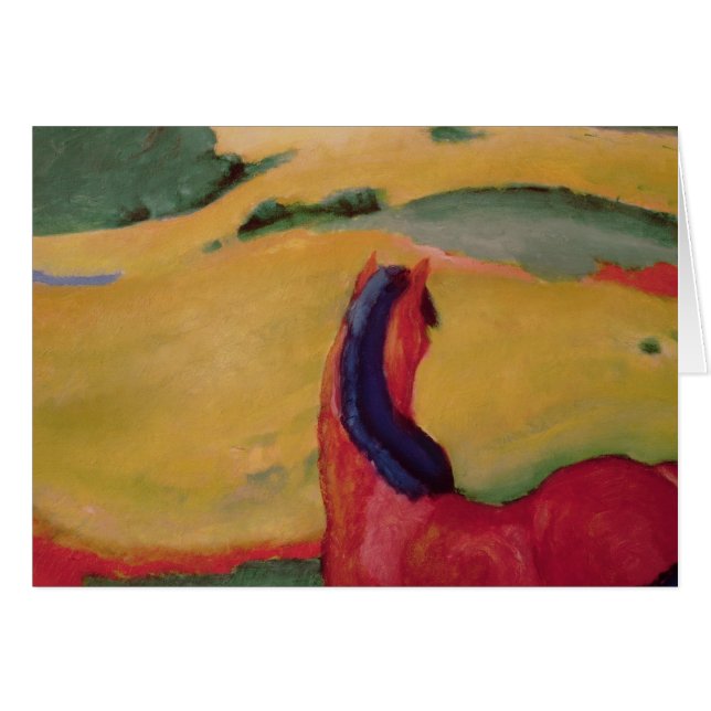 Pferd in einer Landschaft, 1910 (Vorderseite (Horizontal))