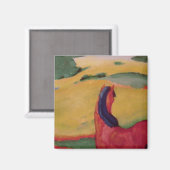 Pferd in einer Landschaft, 1910 Magnet (Vorderseite/Rückseite)