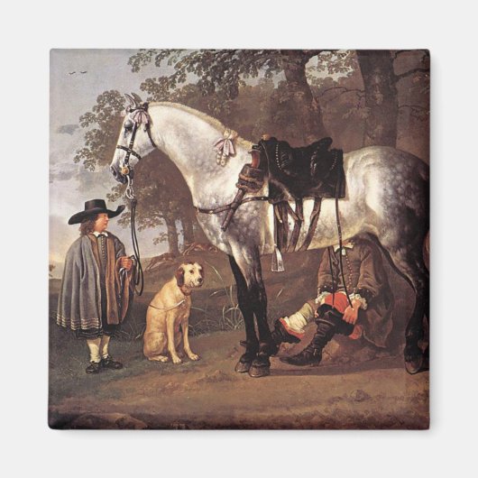 Pferd in einer Landschaft Aelbert Cuyp Magnet (Vorne)