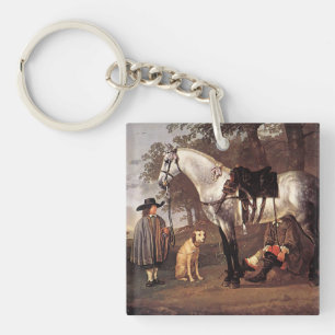 Pferd in einer Landschaft Aelbert Cuyp Schlüsselanhänger