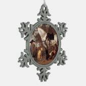 Pferd in einer Landschaft Aelbert Cuyp Schneeflocken Zinn-Ornament (Links)
