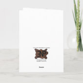 Pferd in elf geflochtene Weihnachtskarte Feiertagskarte (Rückseite)