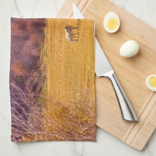 Pferd in Fall I Küchentuch (Viertel Falte)