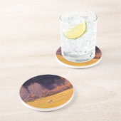 Pferd in Fall I Sandstein Untersetzer (Seite)