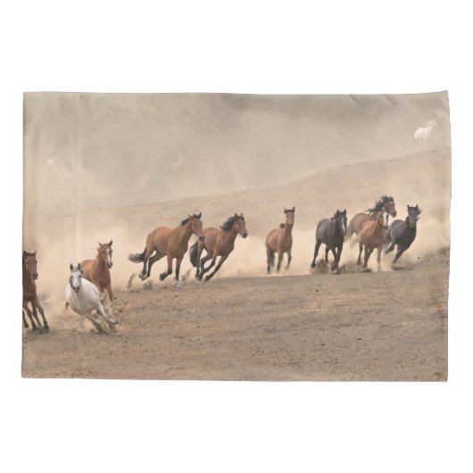 Pferd in Fall II Kissenbezug (Rückseite-Links)