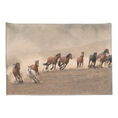 Pferd in Fall II Kissenbezug (Rückseite-Rechts)