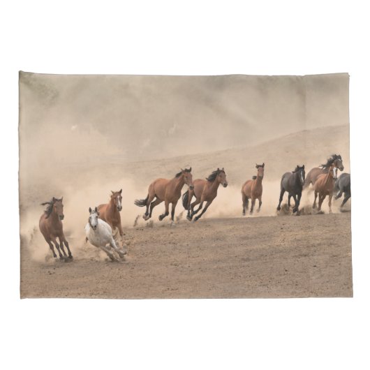 Pferd in Fall II Kissenbezug (Rückseite-Rechts)