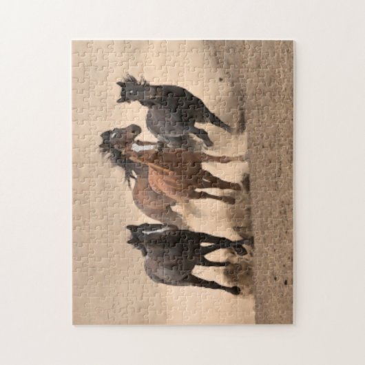 Pferd in Fall II Puzzle (Vertikal)