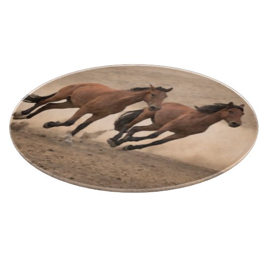 Pferd in Fall II Schneidebrett (Ecke)