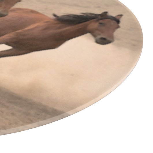 Pferd in Fall II Schneidebrett (Ecke)