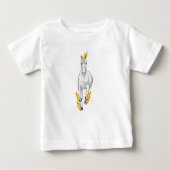 Pferd in Flammen Baby T-shirt (Vorderseite)