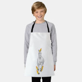 Pferd in Flammen Schürze (Getragen)