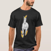 Pferd in Flammen T-Shirt (Vorderseite)