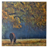 Pferd in Herbstfarben Art Tile Fliese (Vorderseite)