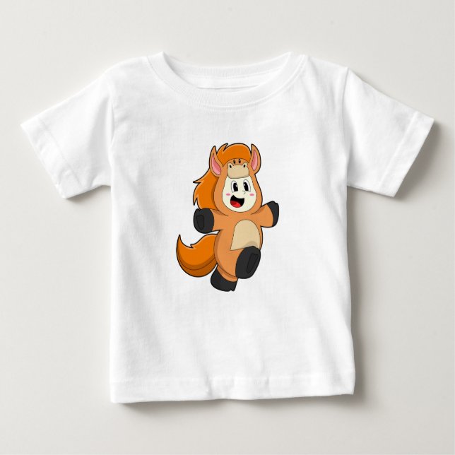 Pferd in Kostüm Baby T-shirt (Vorderseite)