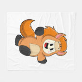 Pferd in Kostüm Fleecedecke (Vorderseite (Horizontal))