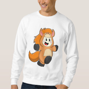 Pferd in Kostüm Sweatshirt