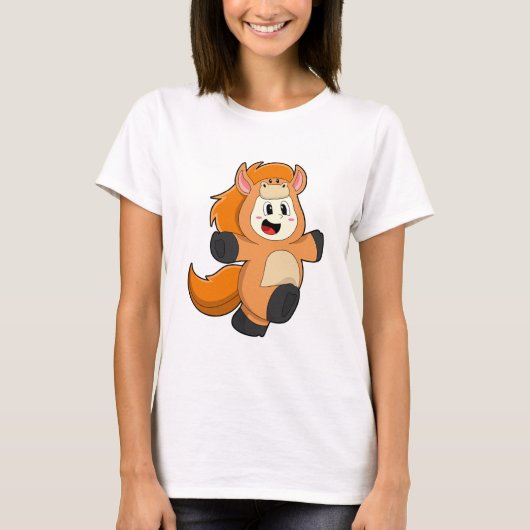 Pferd in Kostüm T-Shirt (Vorderseite)
