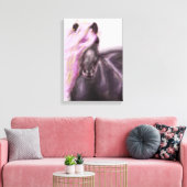 Pferd in Lilac Leinwanddruck (Insitu (Wohnzimmer))