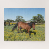 Pferd in Medow Puzzle (Horizontal)