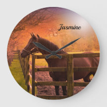 Pferd in Paddock Personalisiert