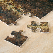 Pferd in Paddock und Pferdefreund, tierische Liebe Puzzle (Seite)