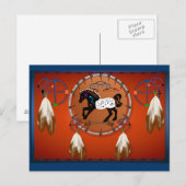 Pferd in Pfeilen Postkarte (Vorne/Hinten)