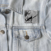 Pferd in Schwarz und Weiß Button (Beispiel)