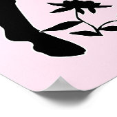 Pferd in Silhouette Poster (Ecke)