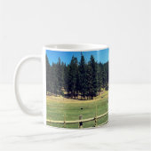 Pferd in Weide Kaffeetasse (Links)