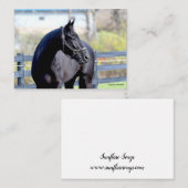 Pferd in Weide Mitteilungskarte (Vorne/Hinten)